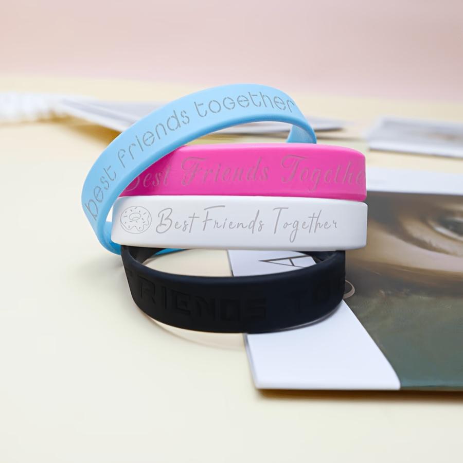 80pcs Custom Laser-Engravable Silicone Wristband Set